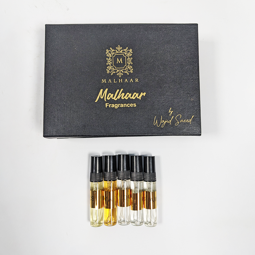 Pack of Five Testers Malhaar Fragrances
